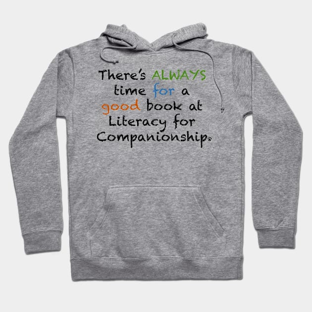 Good Book Hoodie by Literacy for Companionship